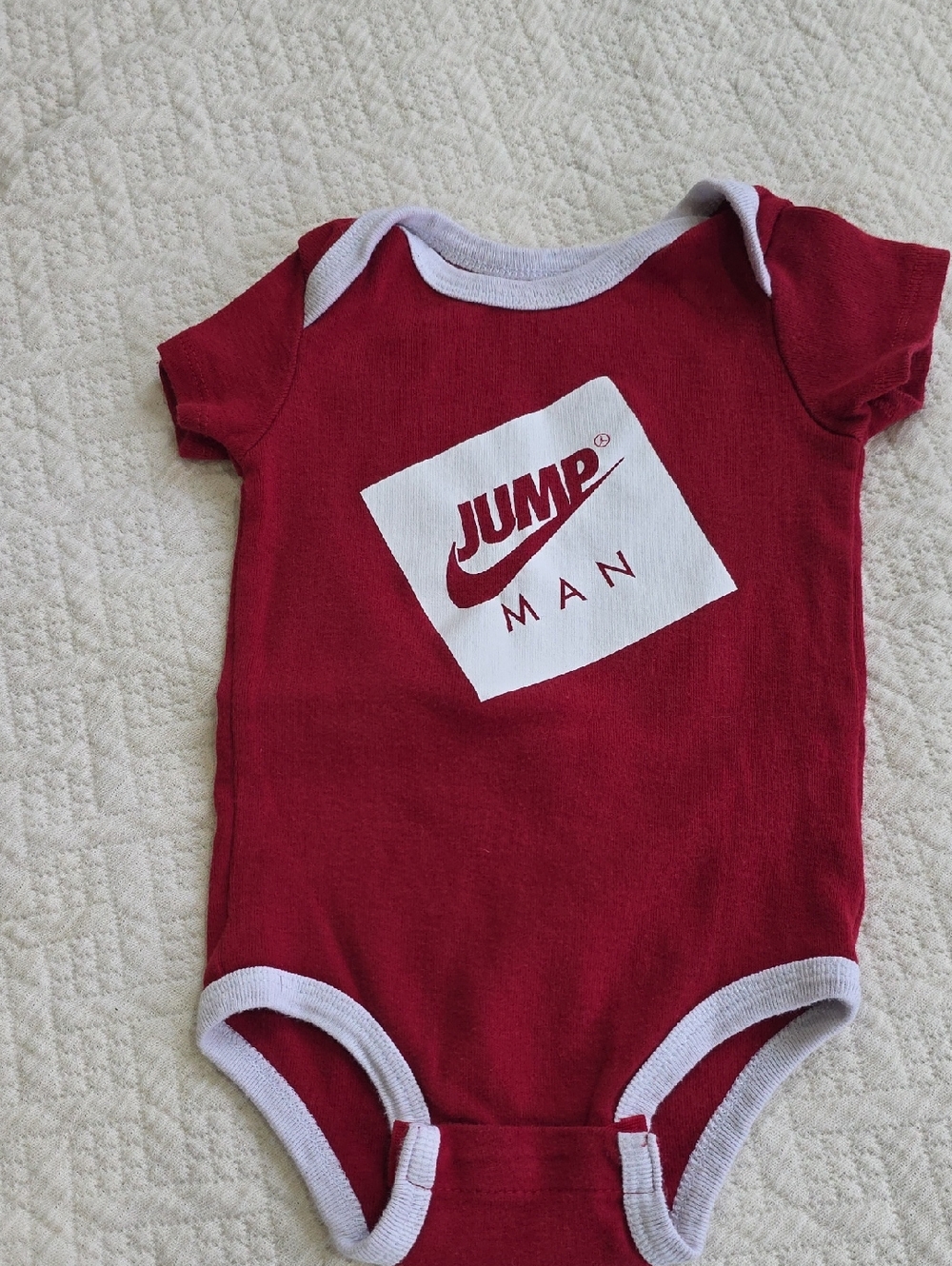 Jordan Jumpman Classics baby bodysuit Red 12M